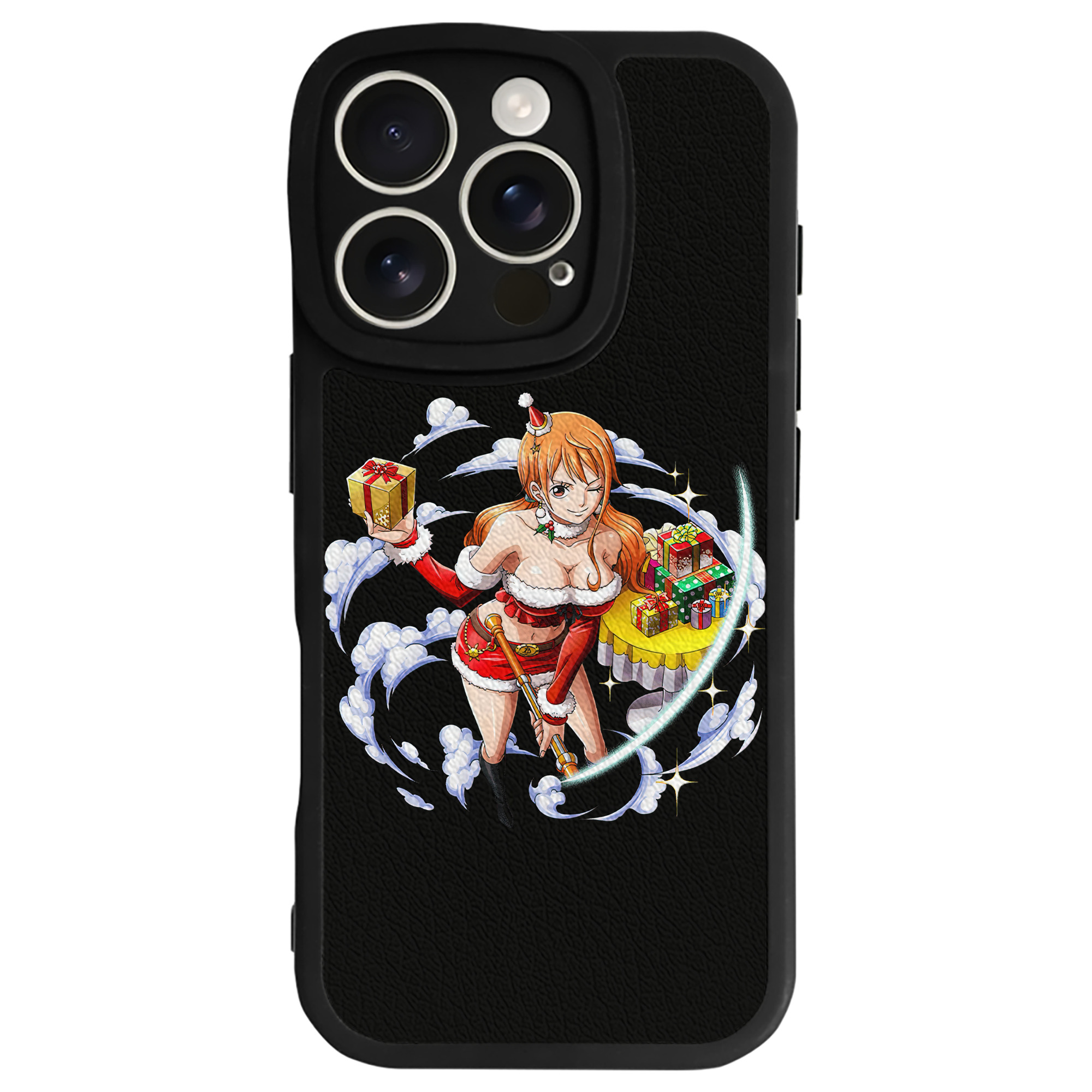（画像用） ワンピース ナミ ONE PIECE Nami 【iPhone 16シリーズ対応】シリコンスマホケース（レザー調） 材質：シリコン